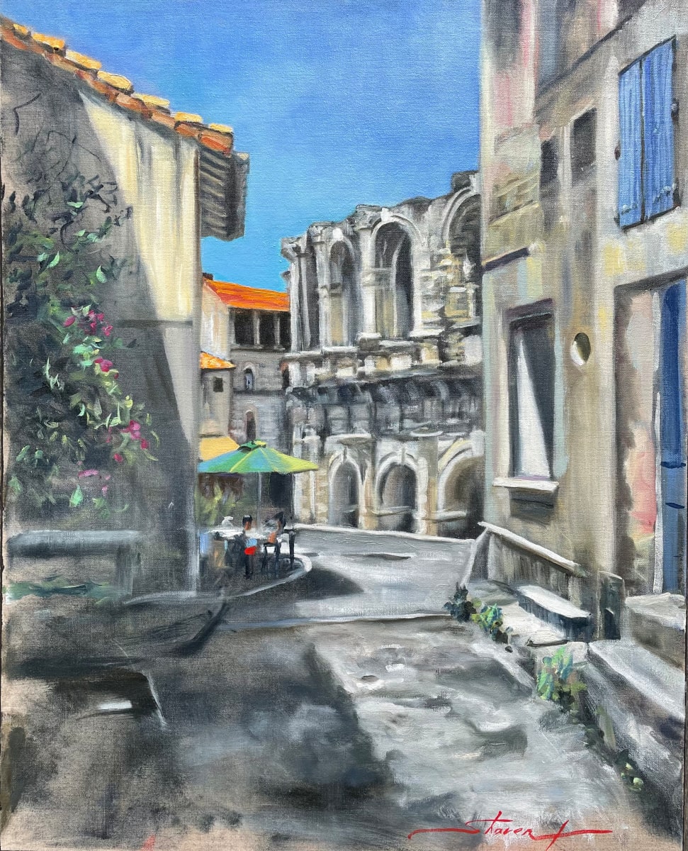 Plein Colesseum Arles by Sharon Rusch Shaver 