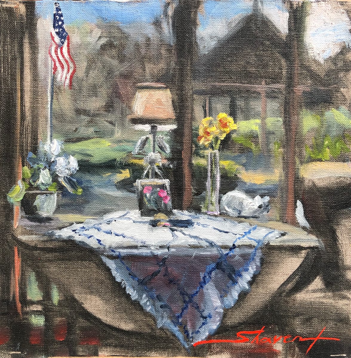 "Plein Spring Still-life" by Sharon Rusch Shaver, Image 1.