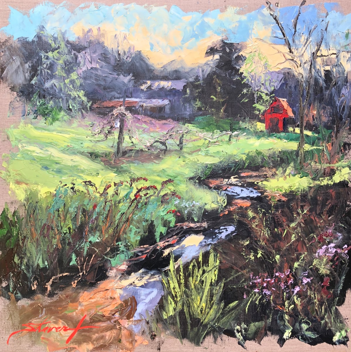 Plein Knife Glory II by Sharon Rusch Shaver 