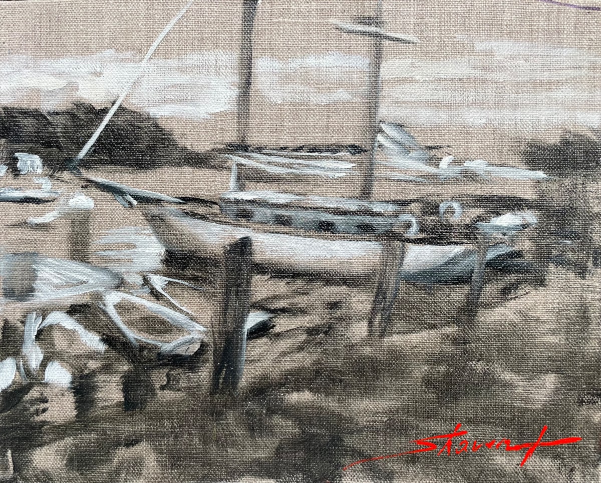 Plein Naked Maine by Sharon Rusch Shaver 