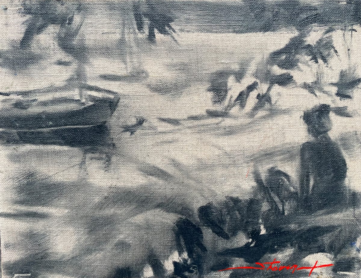 Sketch for "Maine Daydreamer" by Sharon Rusch Shaver 