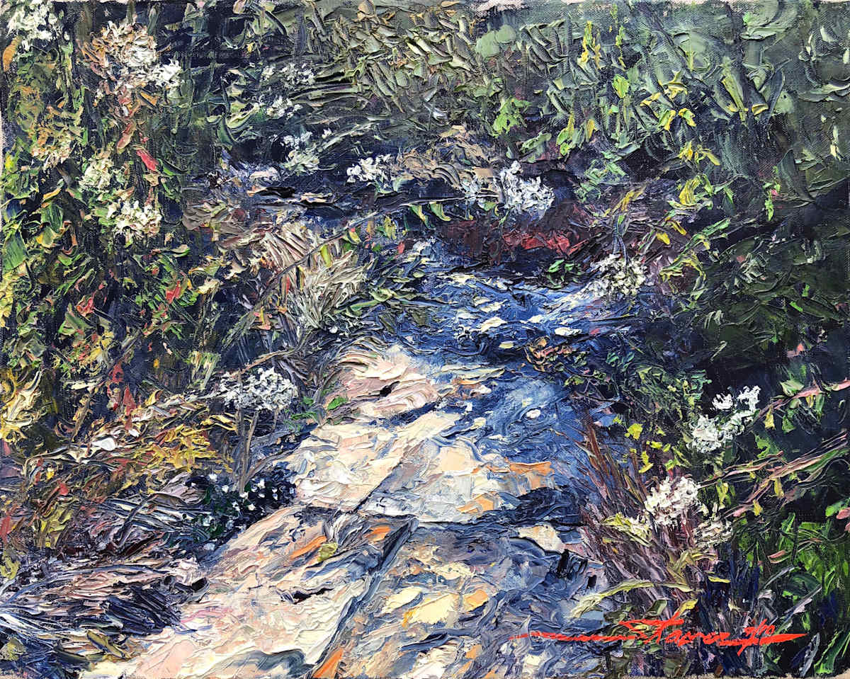Plein Summer Creek by Sharon Rusch Shaver, Image 1.