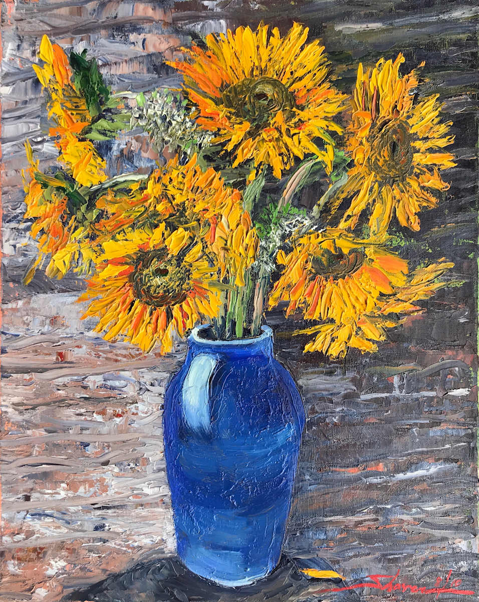 Vincent's Sunflowers by Sharon Rusch Shaver, Image 1.