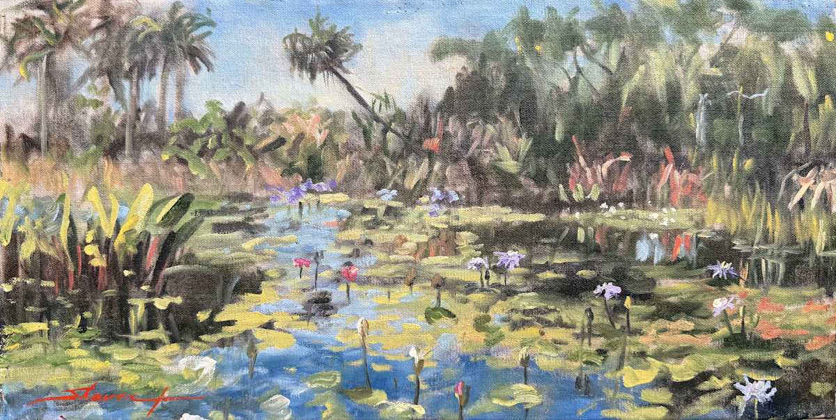 Plein Naples Botanic Park by Sharon Rusch Shaver, Image 1.