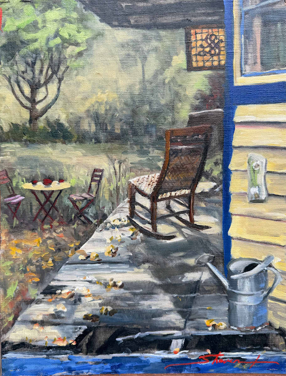 Plein Come Sit by Sharon Rusch Shaver, Image 1.