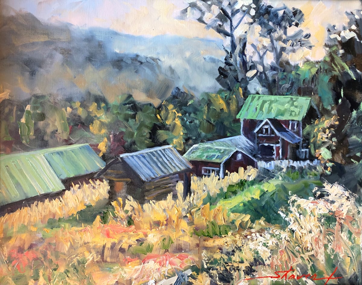 "Plein Homestead" by Sharon Rusch Shaver 