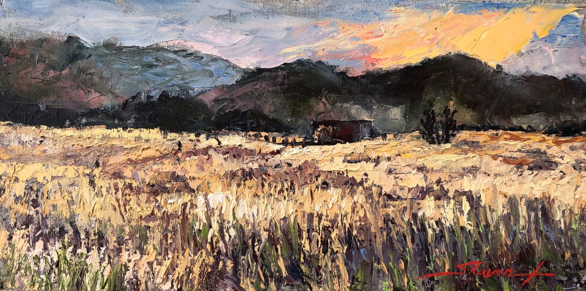 "Plein Colorado Dusk" by Sharon Rusch Shaver 