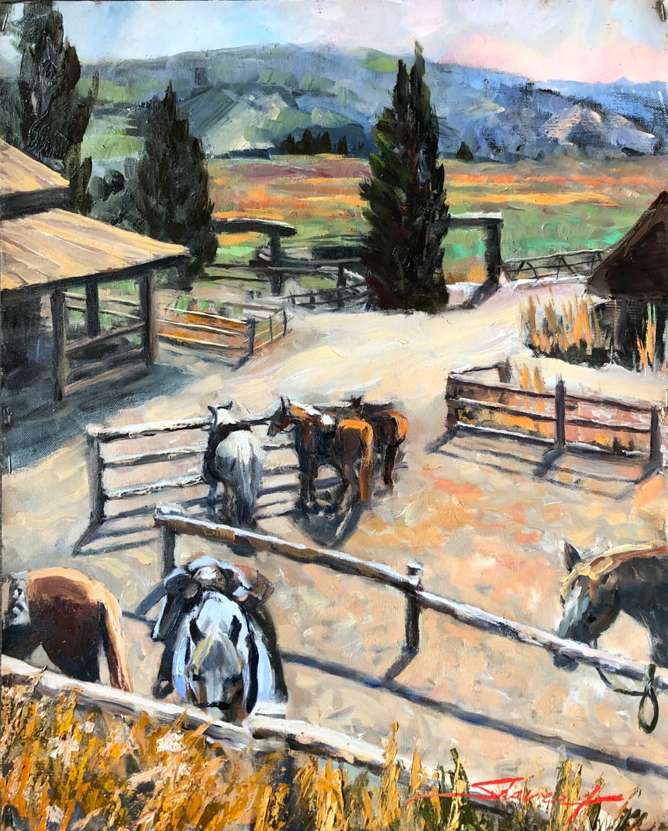 "Plein Vista Verde Ranch" by Sharon Rusch Shaver, Image 1.