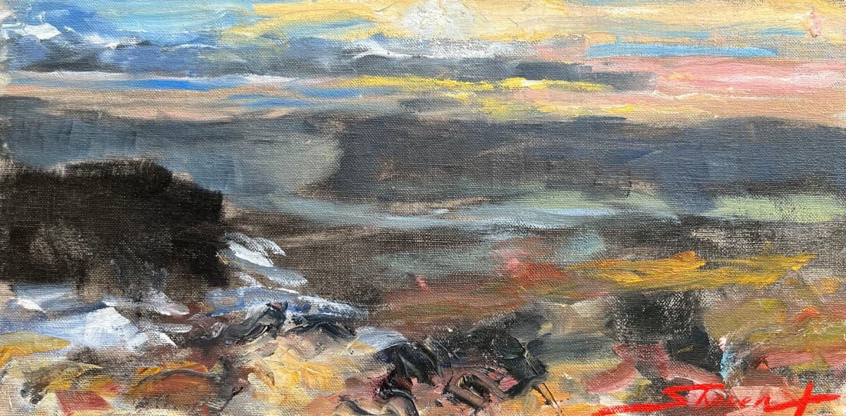 Plein Cold Sunset by Sharon Rusch Shaver, Image 1.