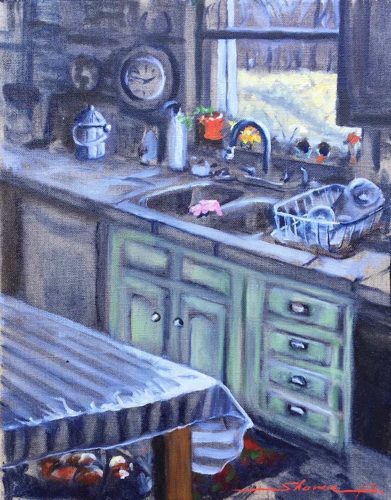 Plein Jan's Kitchen by Sharon Rusch Shaver, Image 1.