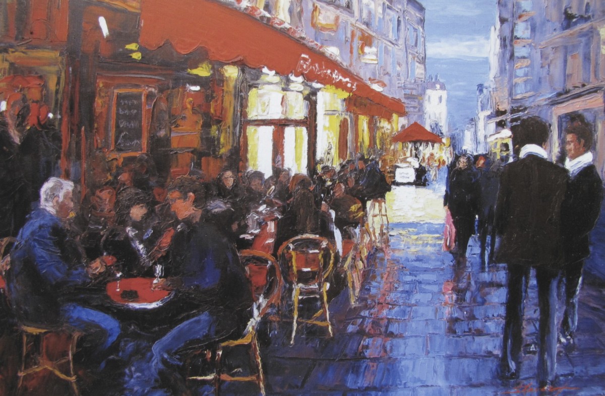 Nightime in Paris by Sharon Rusch Shaver 