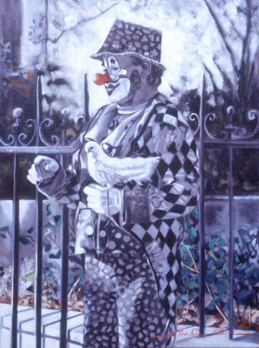 Paris Clown by Sharon Rusch Shaver 