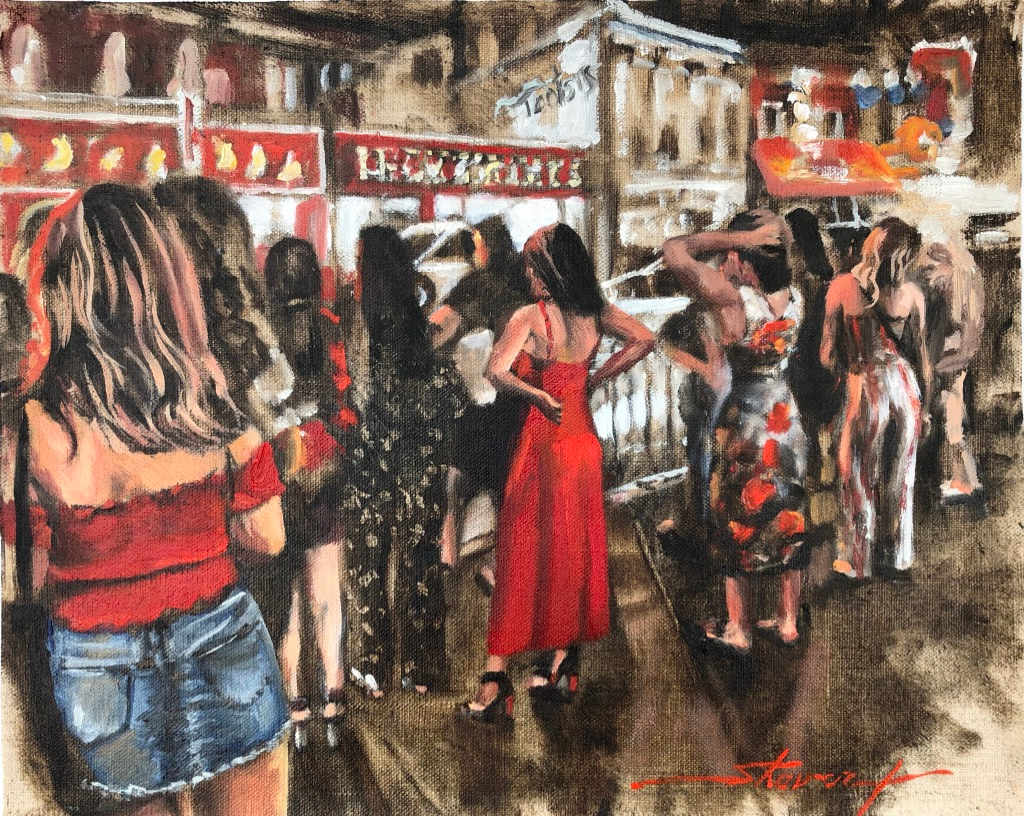 Urban Landscape Sketch by Sharon Rusch Shaver 