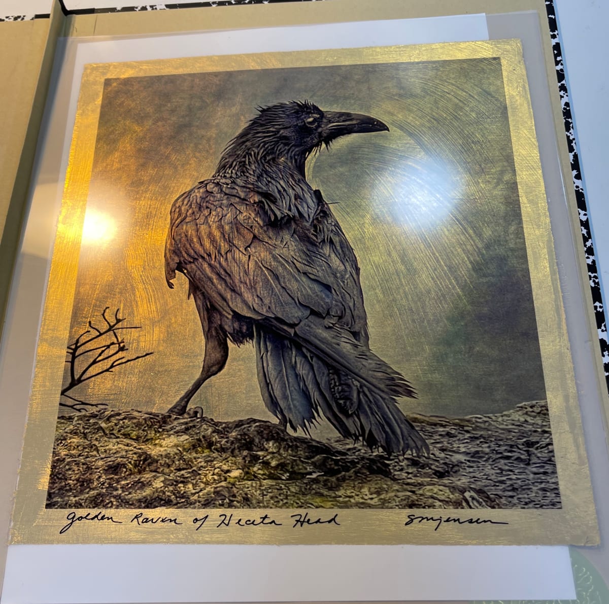 Golden Raven of Heceta Head by Sandy Brown Jensen  Image: Golden Raven of Heceta Head