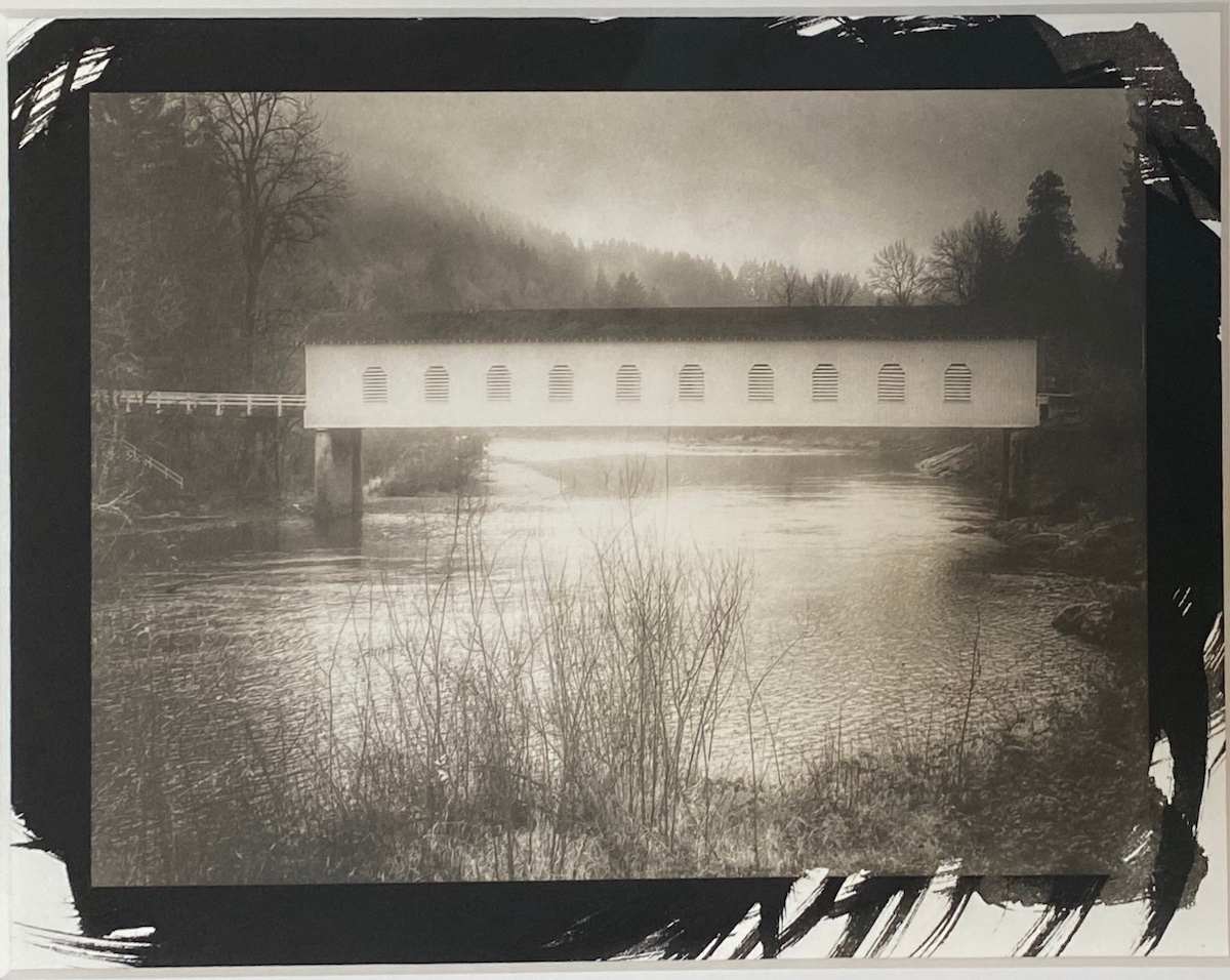 Goodpasture Island Bridge (Platinum Palladium) by Sandy Brown Jensen, Image 1.