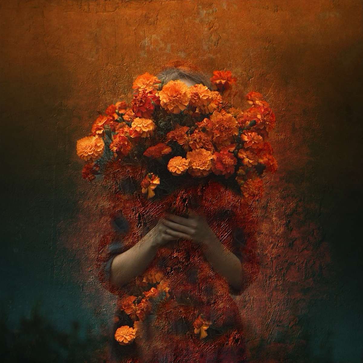 Her Marigold Heart by Sandy Brown Jensen, Image 1.