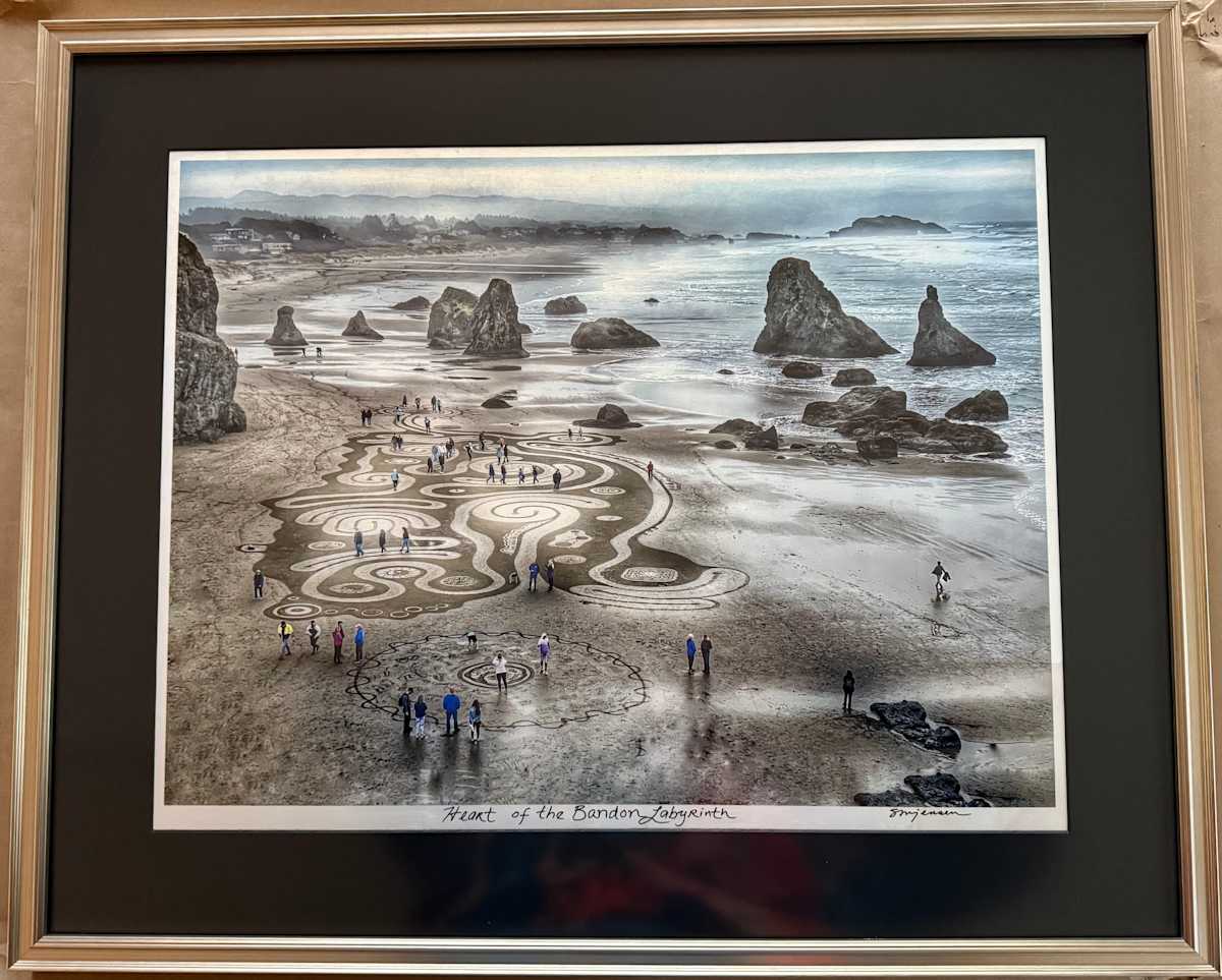 Heart of the Bandon Labyrinth (Gilded) by Sandy Brown Jensen, Image 1.