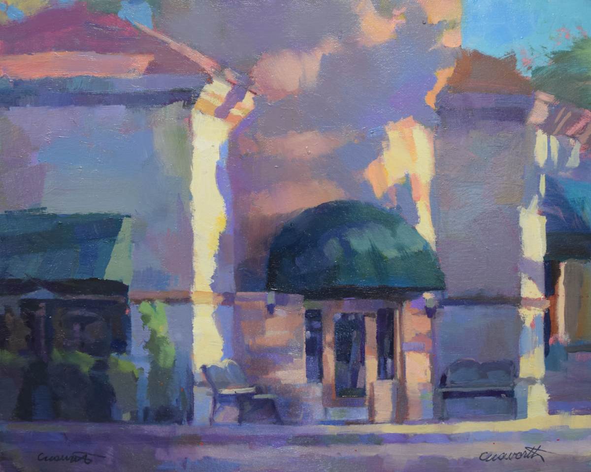 Building with Blue Shadow by Harvey Edward Cusworth 