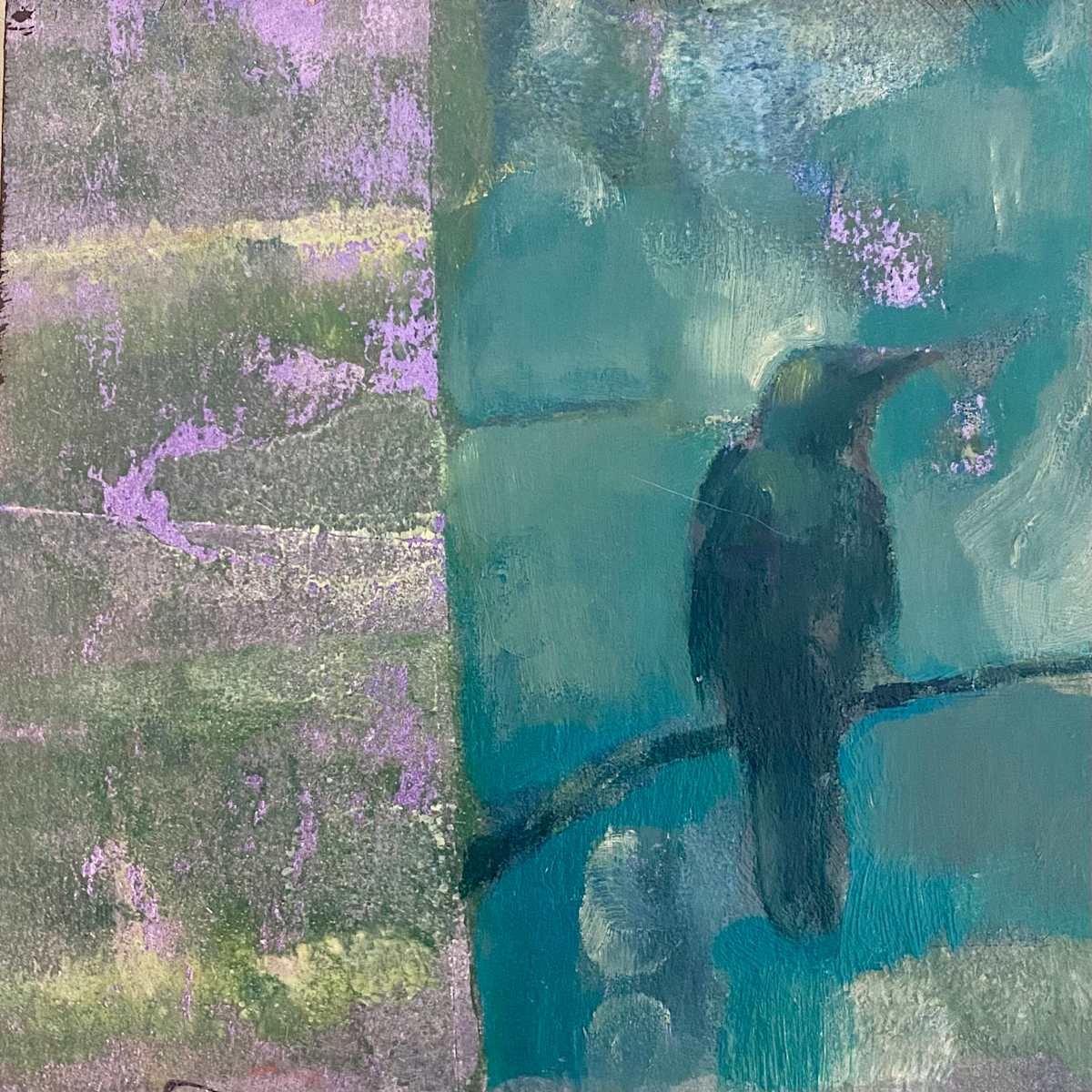 Birch perch by Janet E Fagan 
