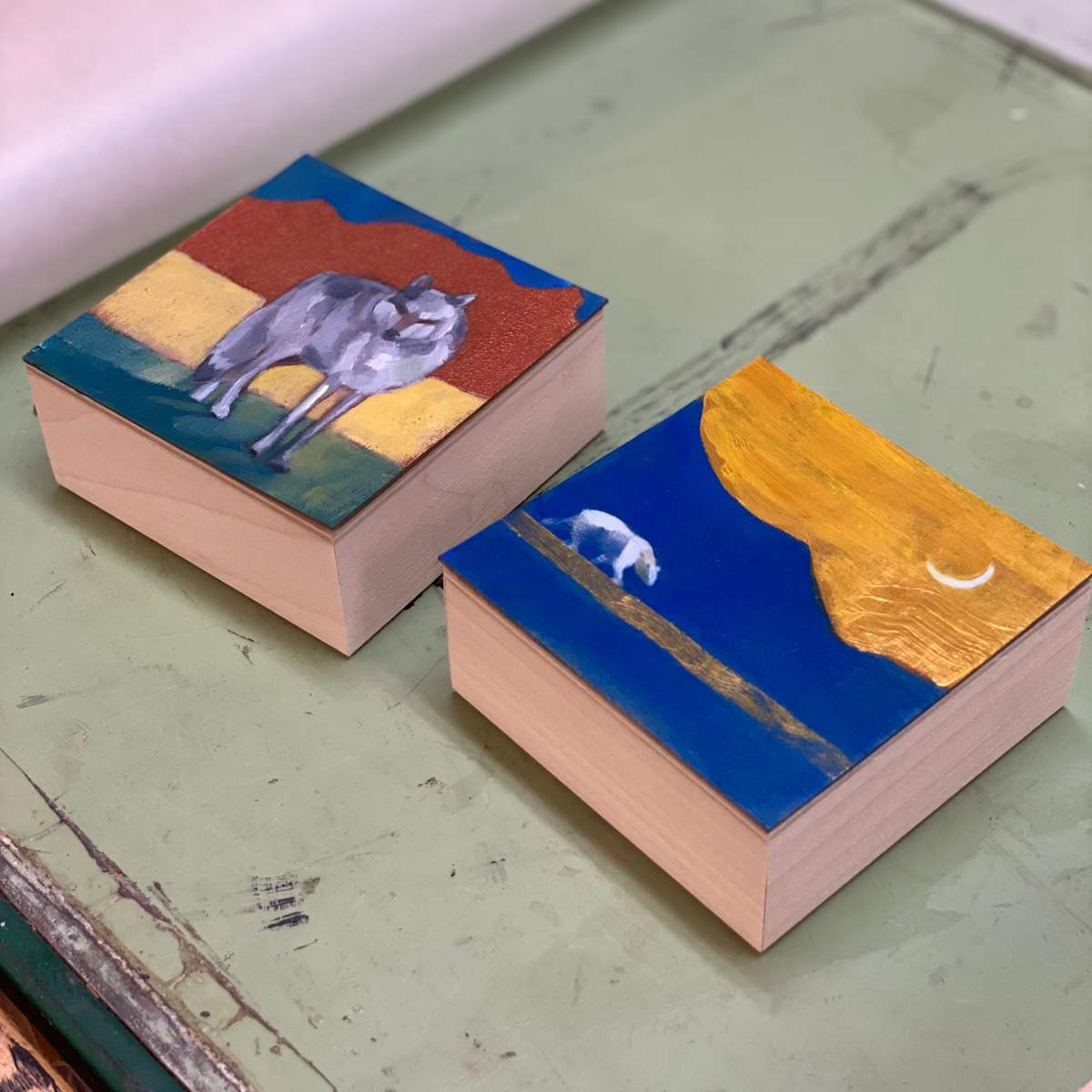 blue mtn bear mini by Janet E Fagan 