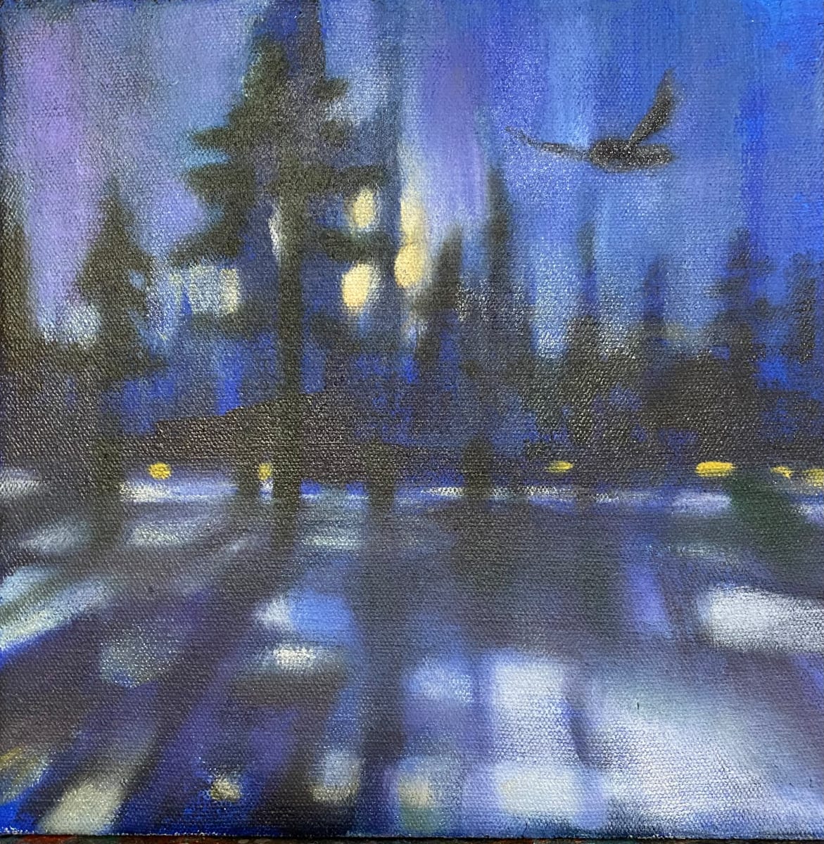 While we Rest (through the trees) by Janet E Fagan, Image 1.
