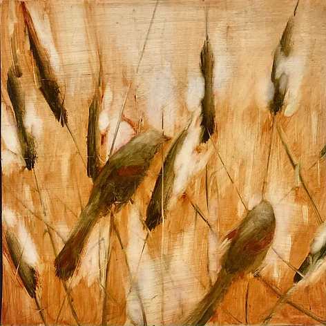 Redwings and Cattails 