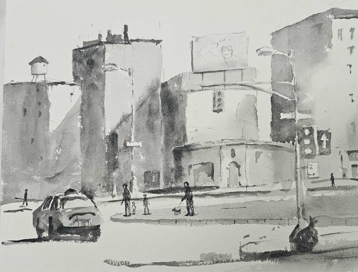A Street Corner in Manhattan by Paul Brand, Image 1.