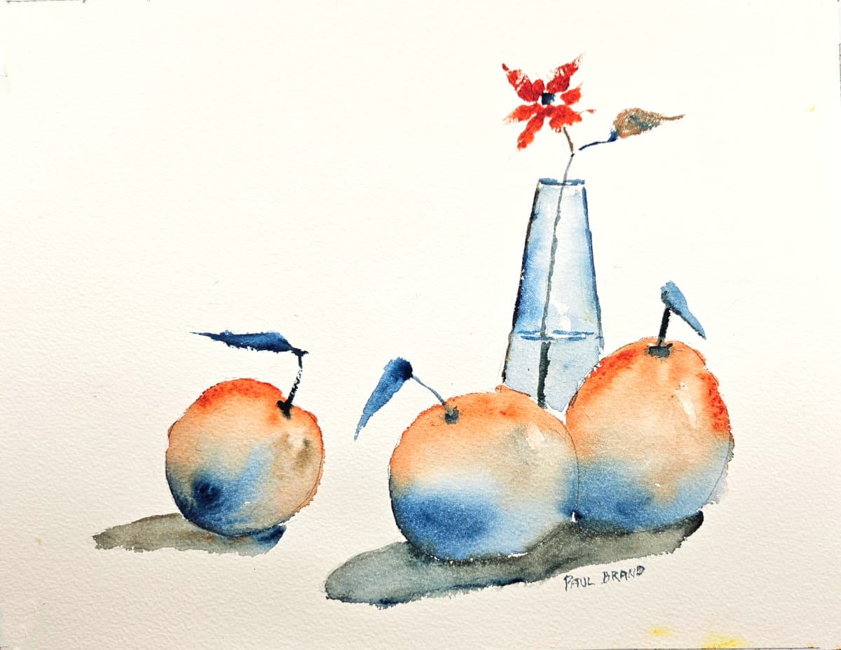 Apples and Vase by Paul Brand 