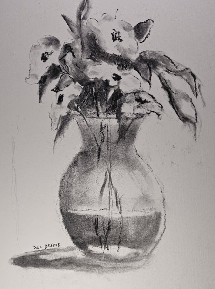 Flowers in a Vase by Paul Brand, Image 1.