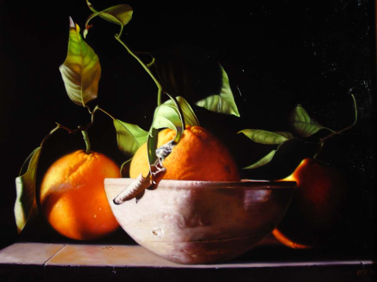Oranges and ceramic bowl by Peter Thomas Foster, Image 11.