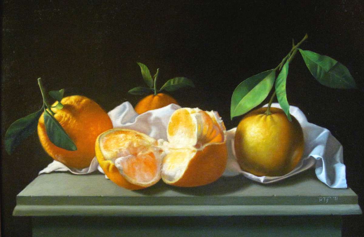 Oranges on a ledge by Peter Thomas Foster, Image 10.