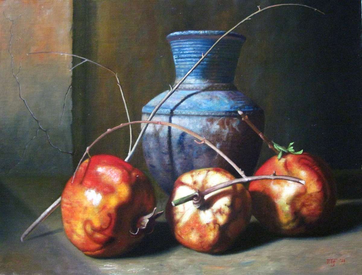 Persimmons and vase by Peter Thomas Foster, Image 9.