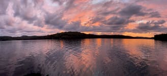 Sunset Friends Lake 2 by Alex Damevski 