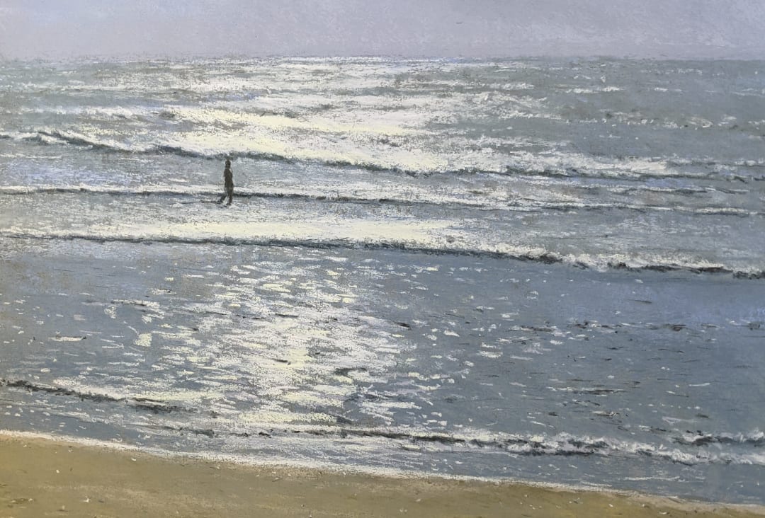 Alone in the Surf by Drew Scarpa 