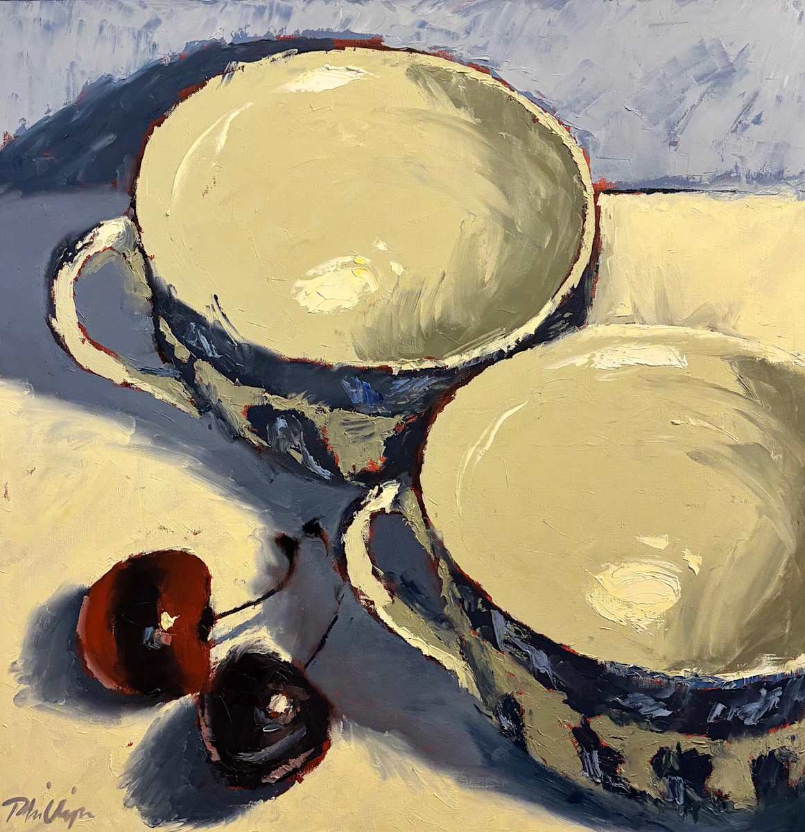 Teacups and Cherries by Rick Phillips 