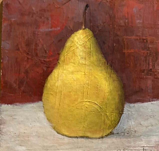 Textured Yellow Pear by Corien Siepelinga 