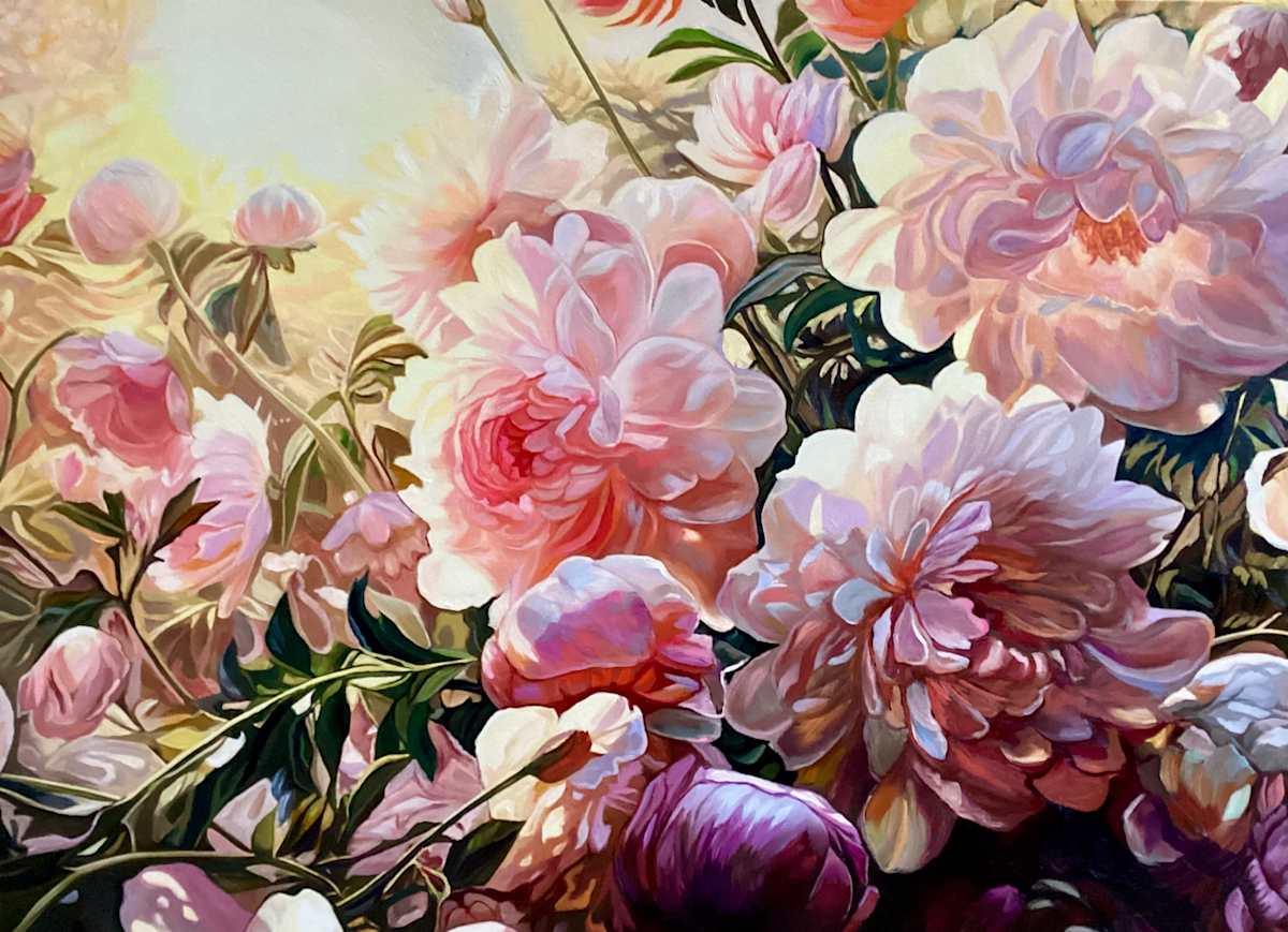 Peonies and Sunshine by Donna Porter 