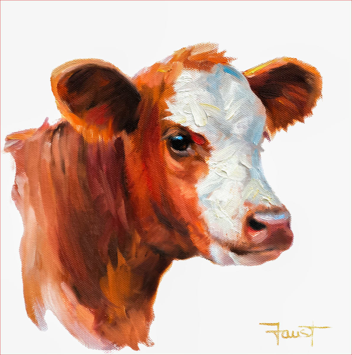 White Mask Calf by Shawn Faust 