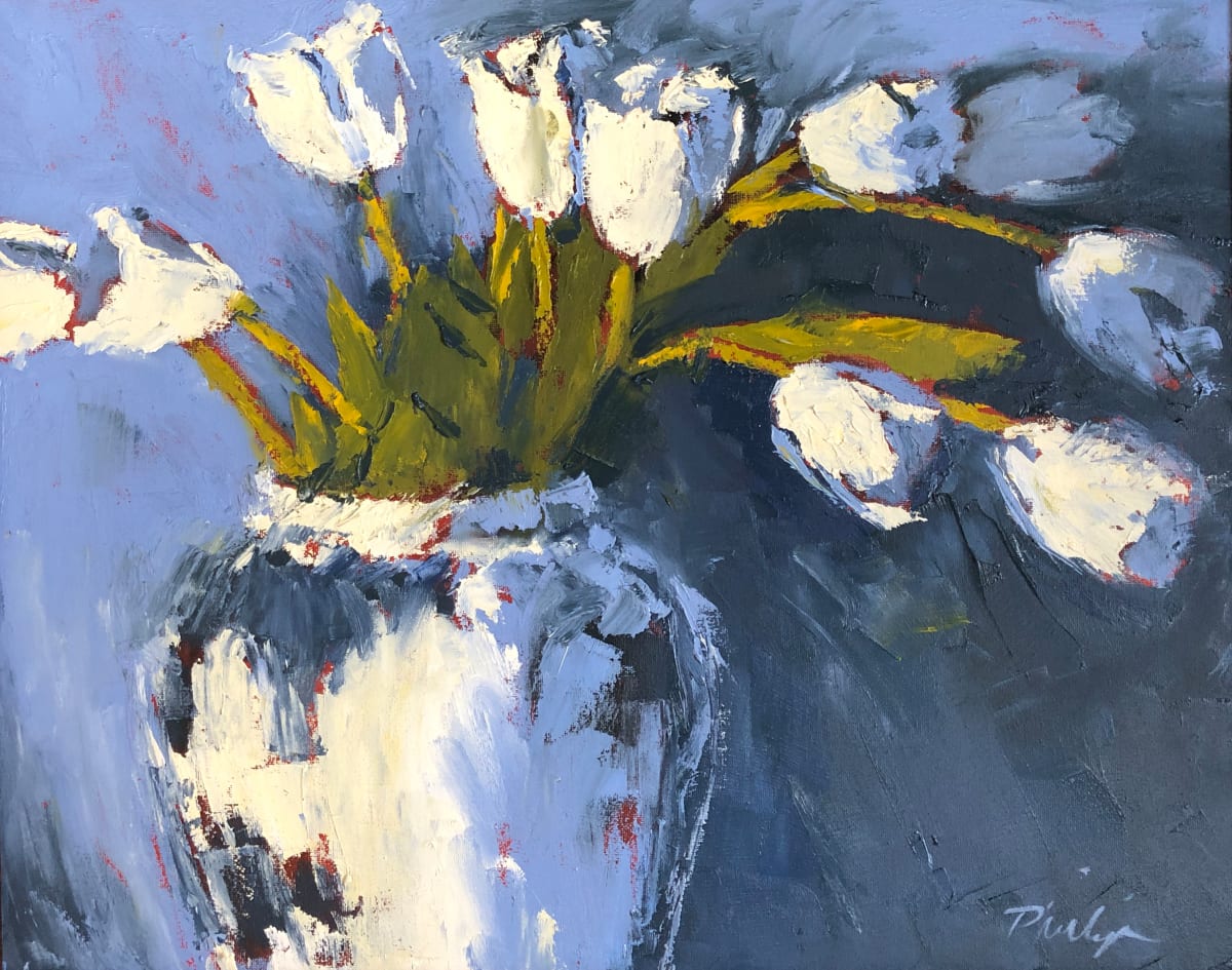 White Tulips by Rick Phillips 