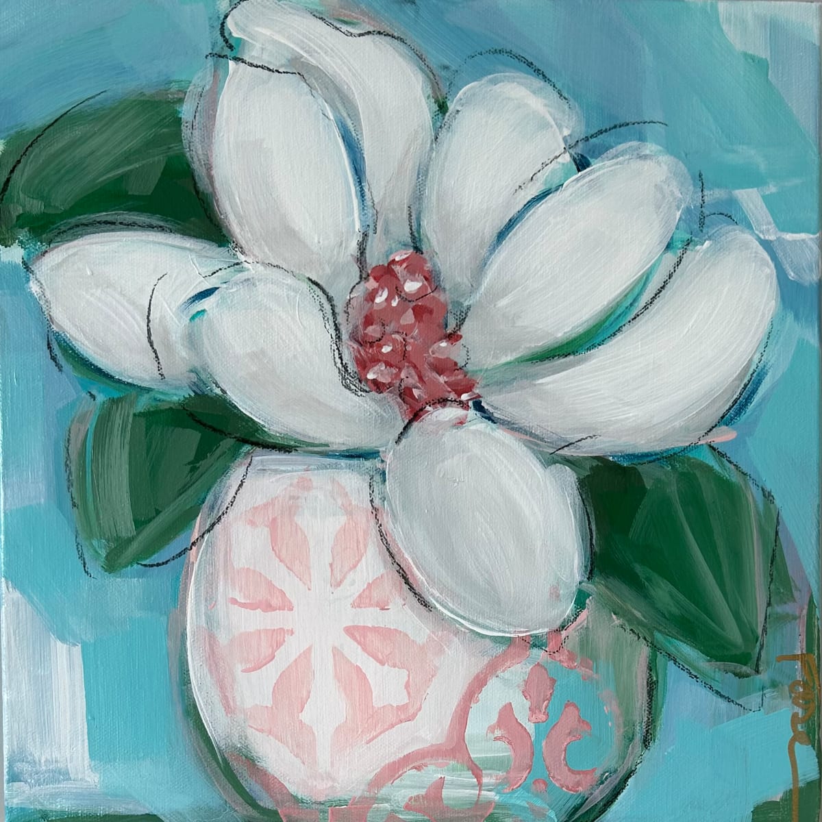 Single Magnolia by Gina Foose 