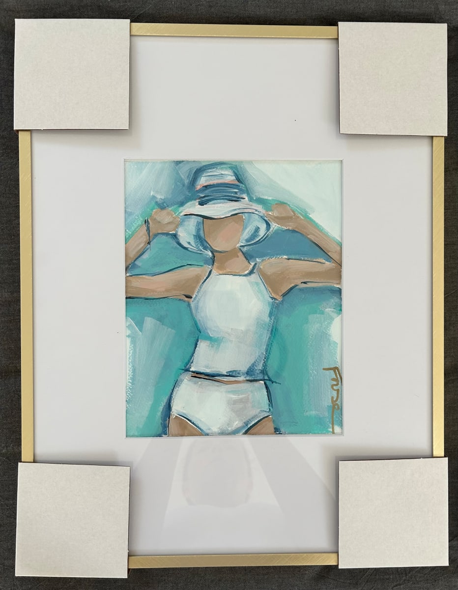 No Shade 2 by Gina Foose  Image: 9"x7" Heavy Paper - framed size approx 18.5"x14.5"x3/4"