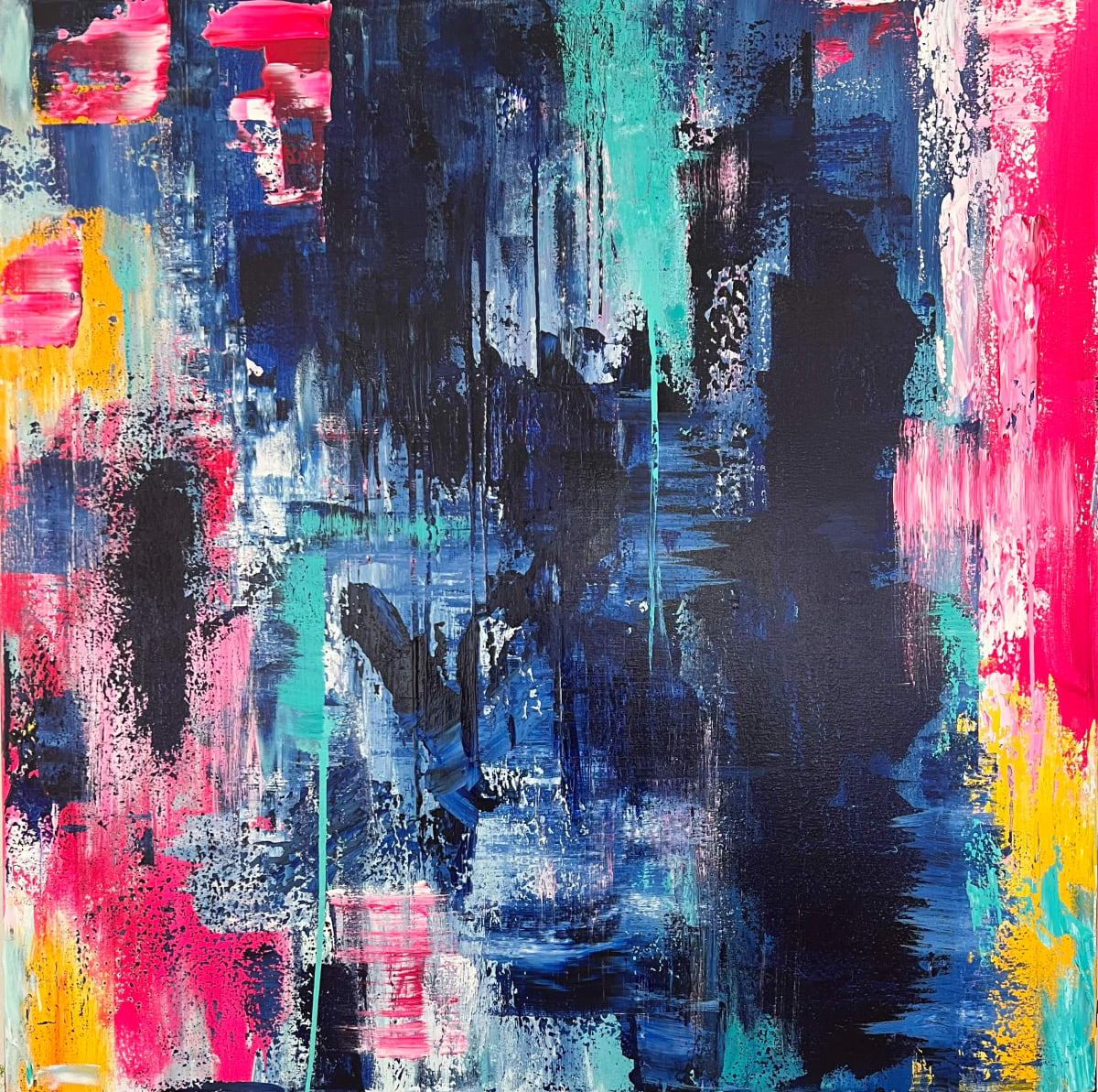 Ablaze by Ellen L Yates  Image: Acrylic on Canvas 