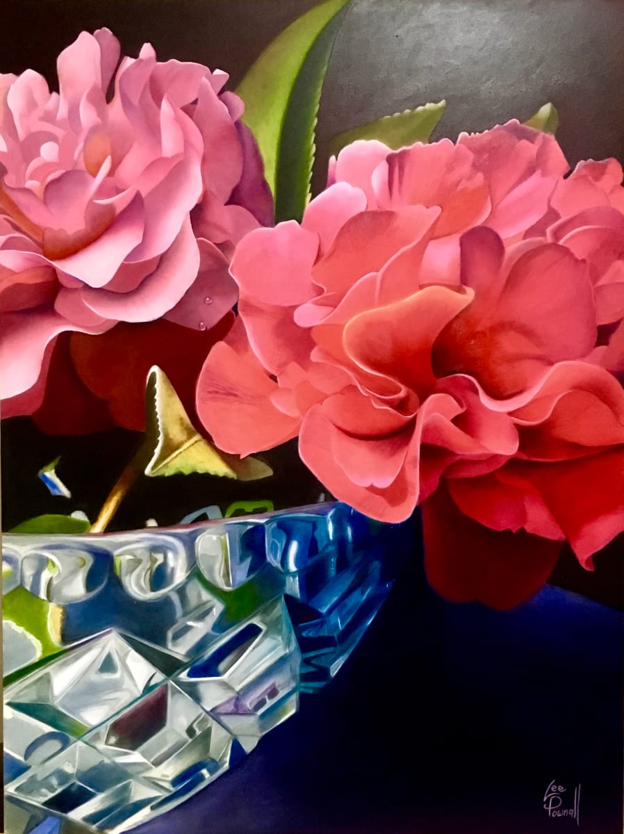Camellias in Crystal by Lee Eastman 