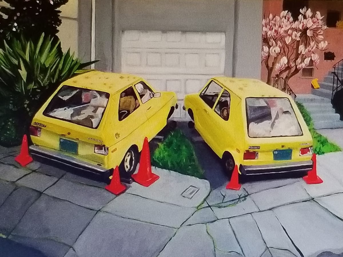 Urban Blight, Oakland: Twin Junker Yellow Rabbits 