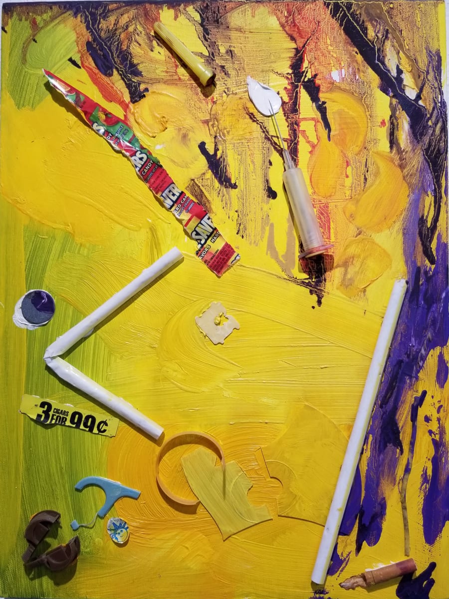 Donald Trump Abstract Portrait  Image: Found object & oil on canvas