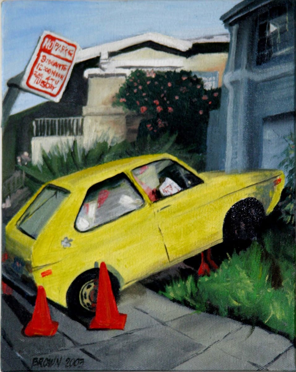 Urban Blight, Oakland: Junker Yellow Rabbit by Nancy Brown 