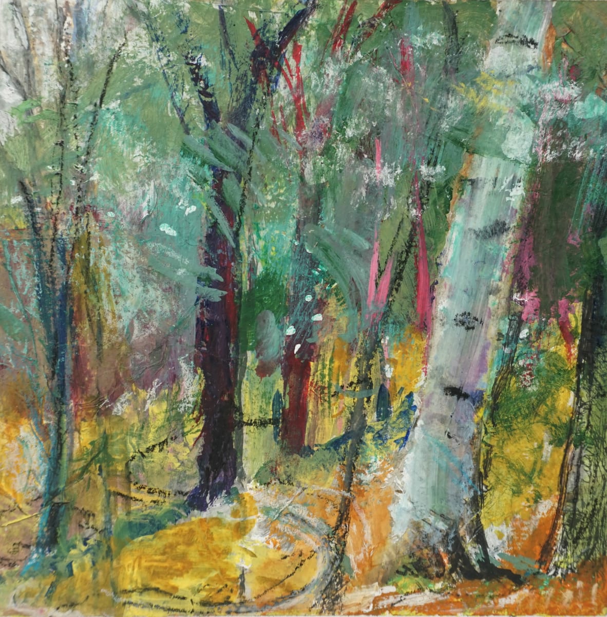 Trees in Spring by Lynda Bruce 