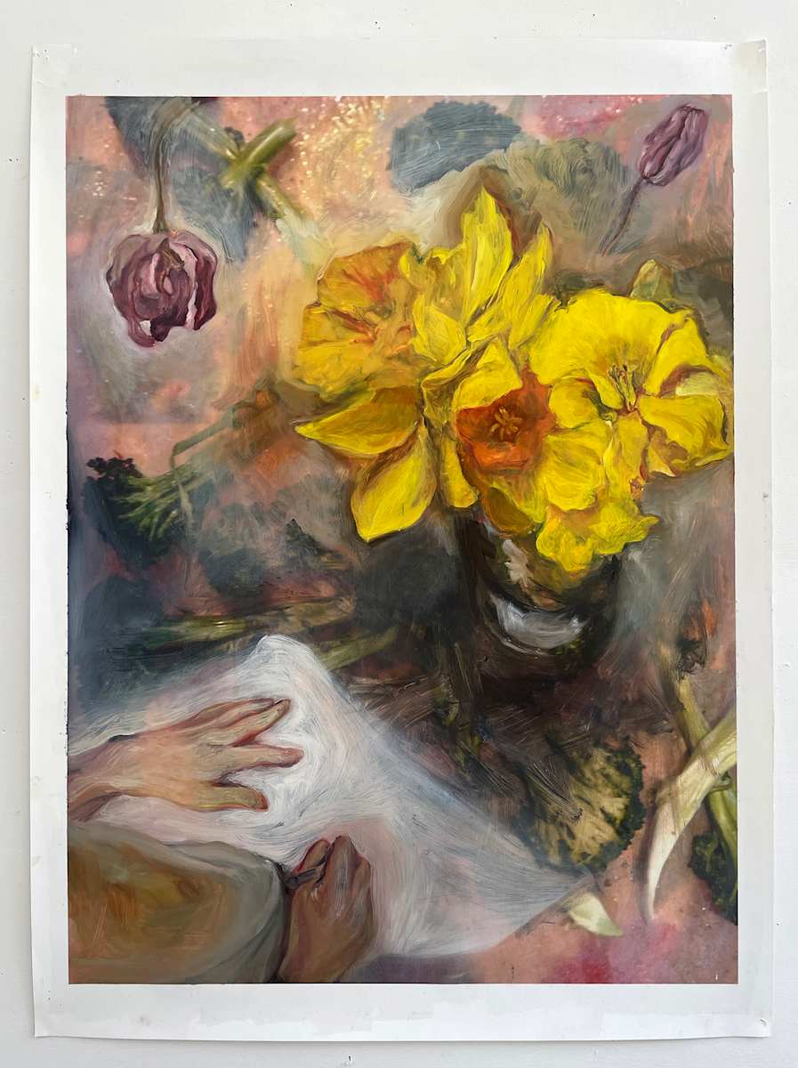 Drawing Daffodils (or Dinner, Child) by tzirel, Image 1.