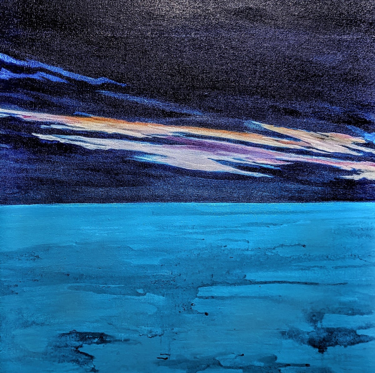 Sky with Clouds Over Turquoise Sea by Susan Snyder 