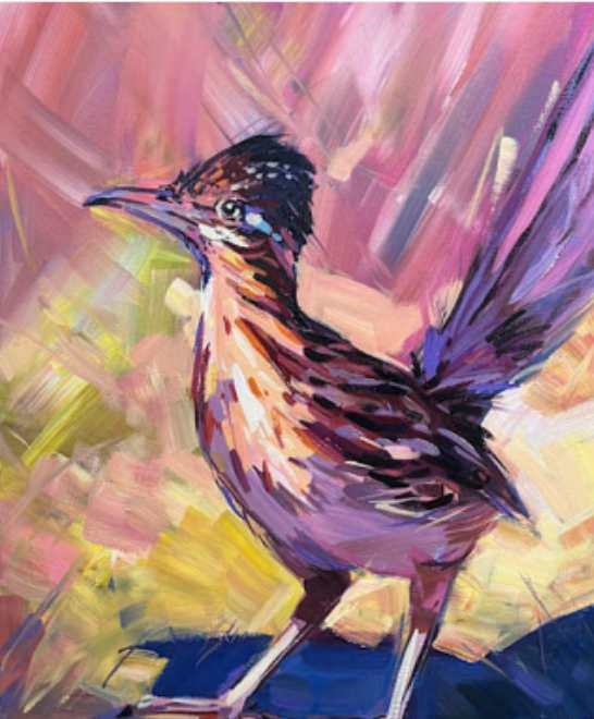 Roadrunner in Pink by Laura Green 